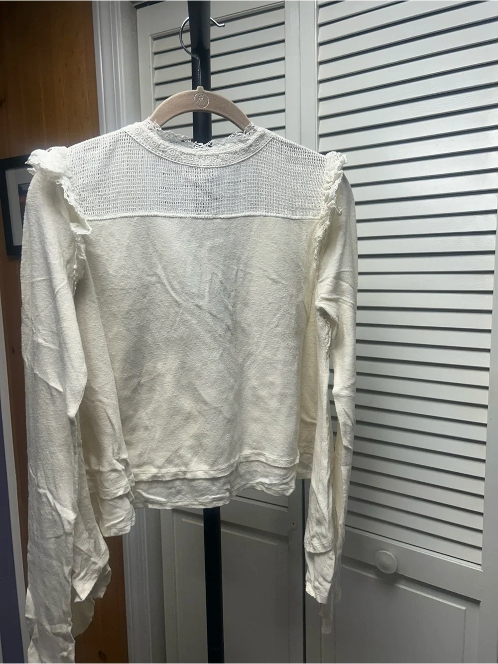 Free People long sleeve Eva top